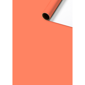 Consumentenrollen Cadeaupapier Uni Plain Donkeroranje
