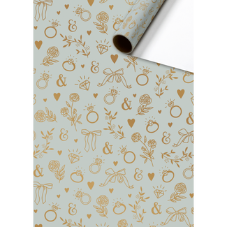 Consumentenrollen Cadeaupapier Adelia Lichtblauw