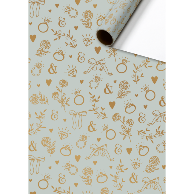 Consumentenrollen Cadeaupapier Adelia Lichtblauw