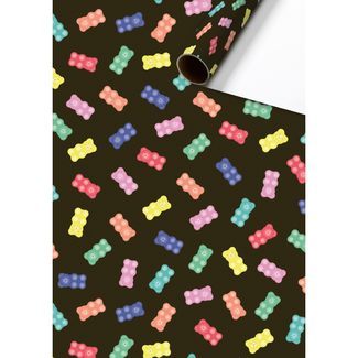 Consumentenrollen Cadeaupapier Baia Zwart