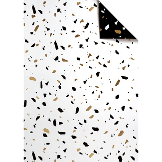 Cadeaupapier Vellen Terrazzo Goud Cadeaupapier Vellen Terrazzo Goud