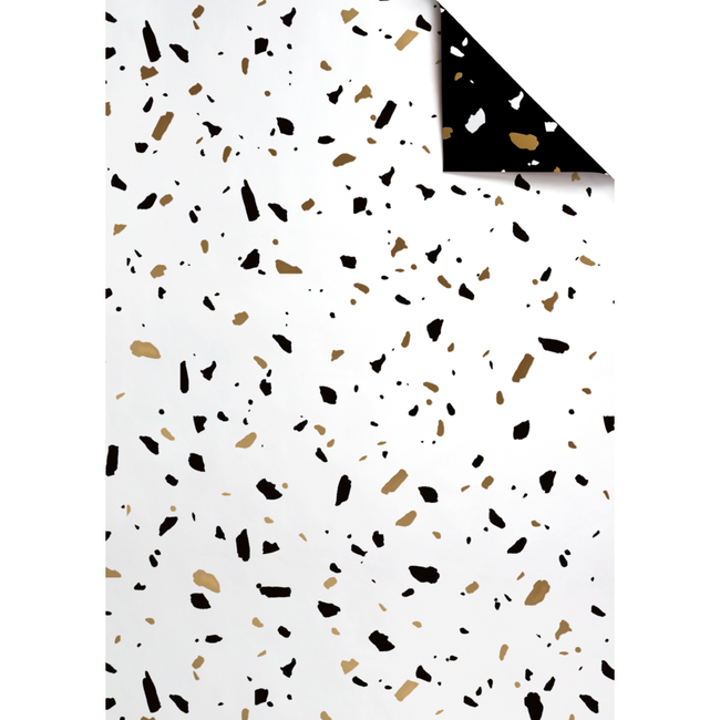 Cadeaupapier Vellen Terrazzo Goud
