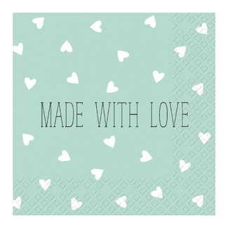 Cocktail Servetten Leonce Lichtblauw