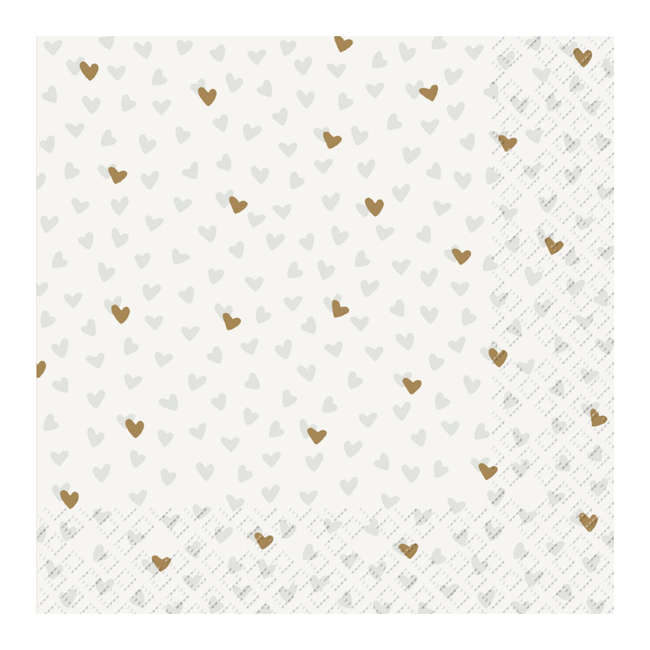 Servetten Lovelyn Lichtgrijs