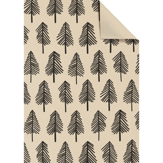 Cadeaupapier Vellen Weren Zwart