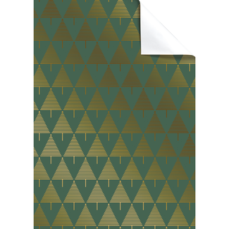 Cadeaupapier Vellen Walo Donkergroen