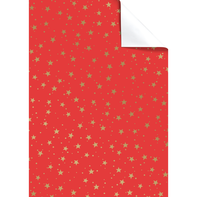 Cadeaupapier Vellen Neal Rood