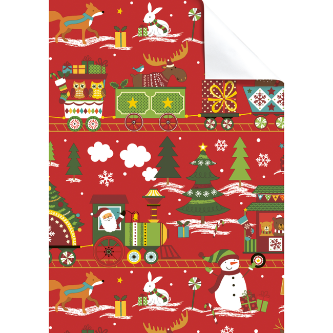 Cadeaupapier Vellen Livio Rood
