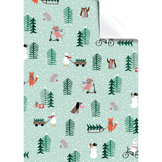 Cadeaupapier Vellen Josefina Mint Cadeaupapier Vellen Josefina Mint
