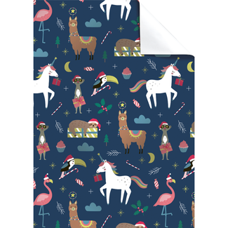 Cadeaupapier Vellen Jay Donkerblauw
