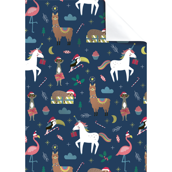 Cadeaupapier Vellen Jay Donkerblauw