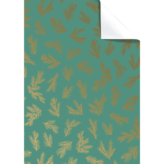 Cadeaupapier Vellen Emo Donkergroen Cadeaupapier Vellen Emo Donkergroen