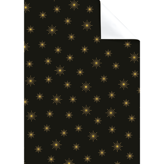 Cadeaupapier Vellen Airi Zwart