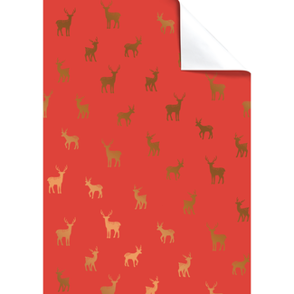 Cadeaupapier Vellen Abel Rood Cadeaupapier Vellen Abel Rood