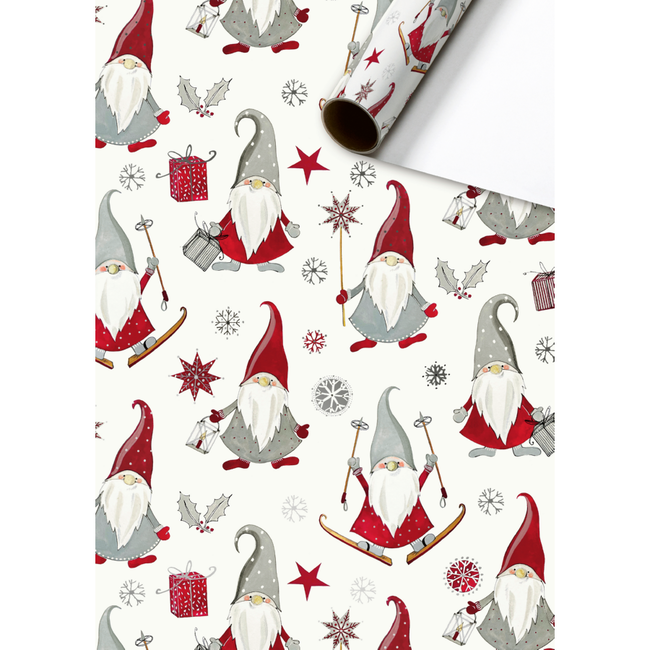 Consumentenrollen Cadeaupapier Nisse Rood