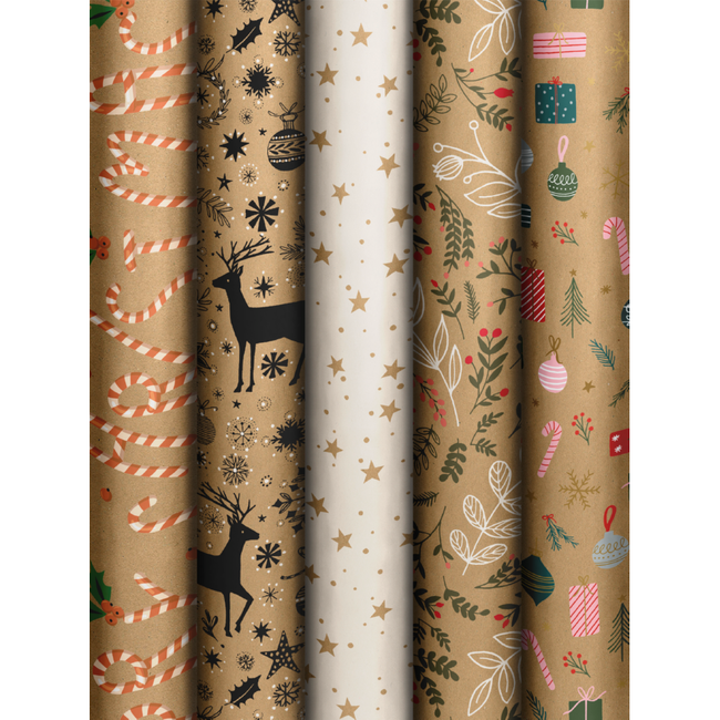Consumentenrollen Cadeaupapier Natural Yule