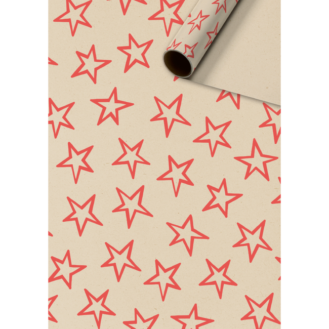 Consumentenrollen Cadeaupapier Miro Rood