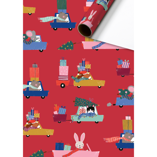 Consumentenrollen Cadeaupapier Maurin Rood