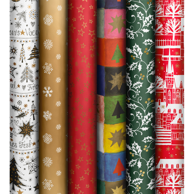 Consumentenrollen Cadeaupapier Basic Christmas