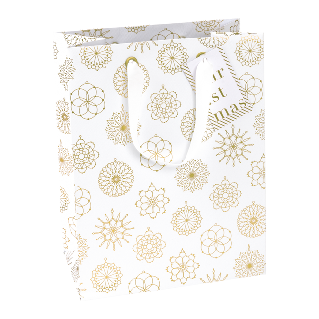 Papieren Draagtassen Jamila Wit