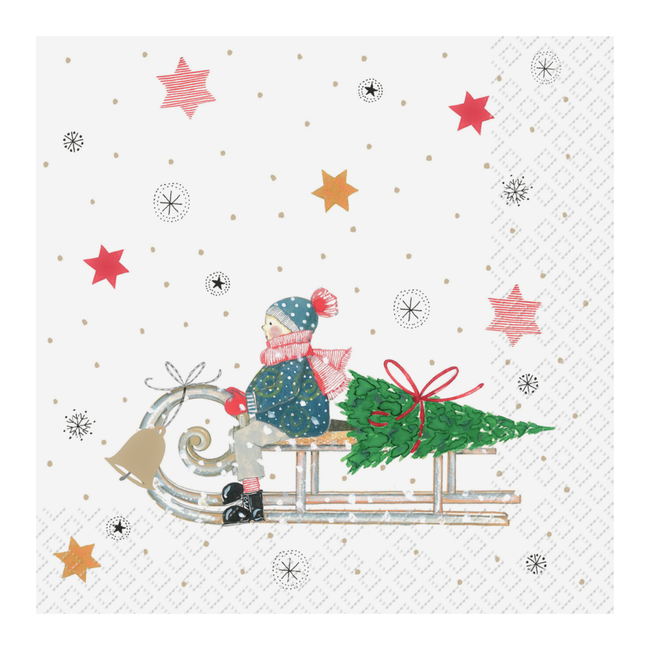 Servetten Lilli Rood