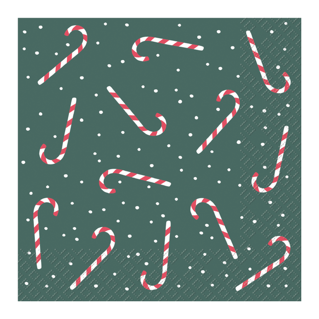 Servetten Lasse Donkergroen