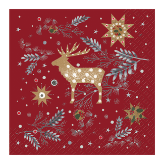 Servetten Hermann Rood Servetten Hermann Rood