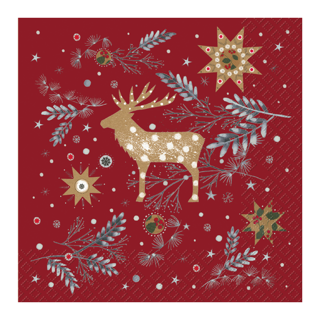 Servetten Hermann Rood