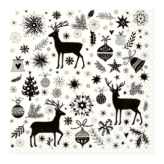 Servetten Cedric Zwart