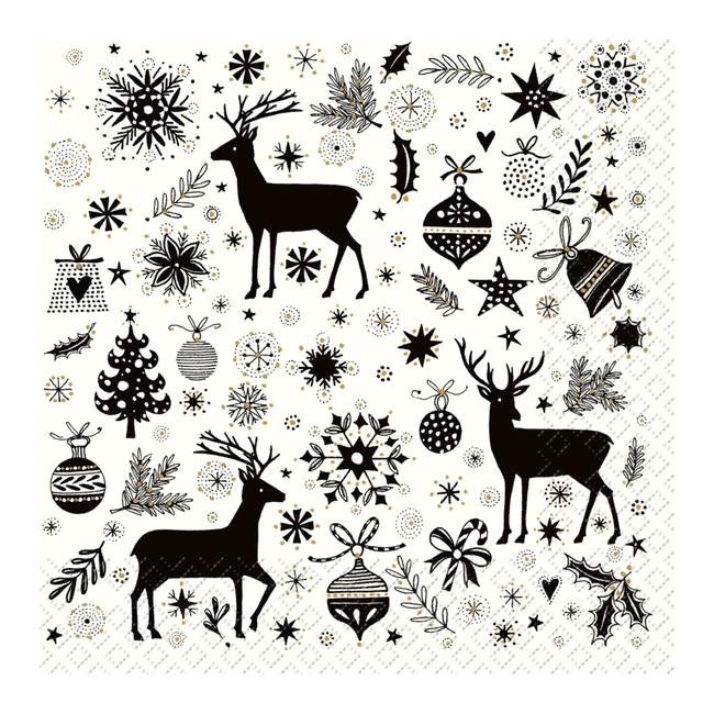 Servetten Cedric Zwart