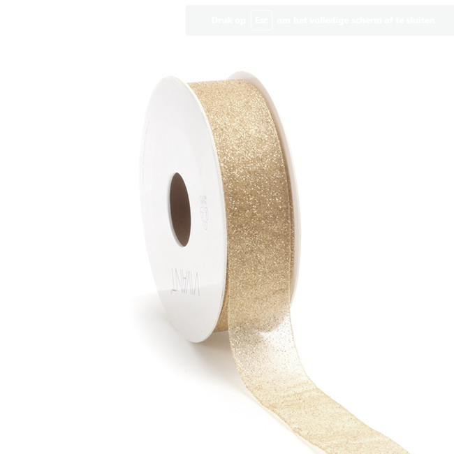 Organza Lint Brilliante Goud