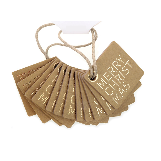 Cadeaukaartjes Merry Chr. Goud