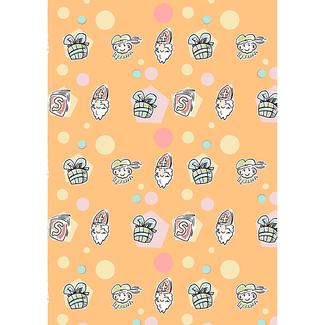 Cadeaupapier Sint Wie Kent M Niet Oranje