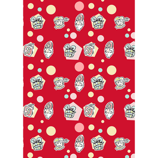 Cadeaupapier Sint Wie Kent M Niet Rood