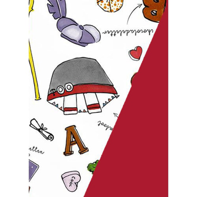 Cadeaupapier Sinterklaas Rood