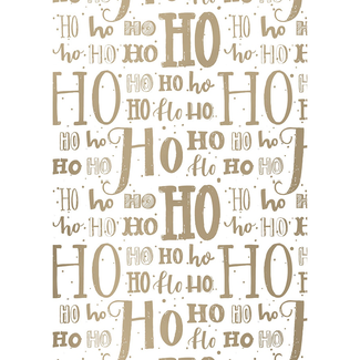 Cadeaupapier Hoho Lettering Goud