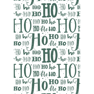 Cadeaupapier Hoho Lettering Groen