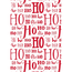 Cadeaupapier Xmas Hoho Lettering Rood