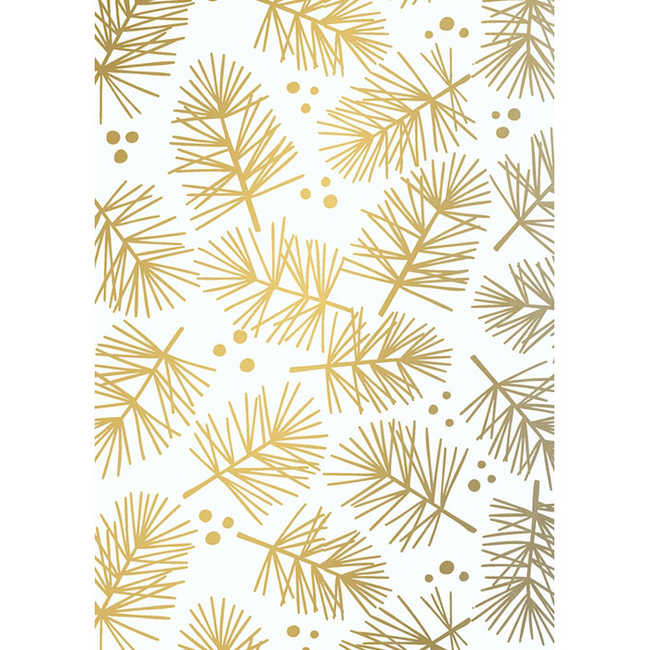 Cadeaupapier Pine Goud