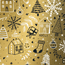 Cadeaupapier Holidays Goud