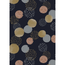 Cadeaupapier Dots Blauw Goud Koper