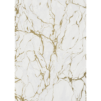 Najaar Cadeaupapier Marble Grijs Goud