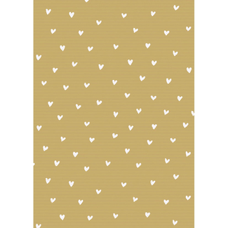 Cadeaupapier Wit Hearts