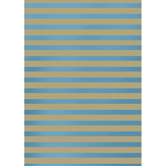 Cadeaupapier Stripes Metallic Lichtblauw