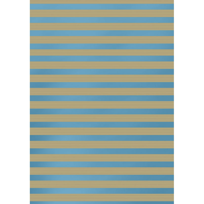 Cadeaupapier Stripes Metallic Lichtblauw
