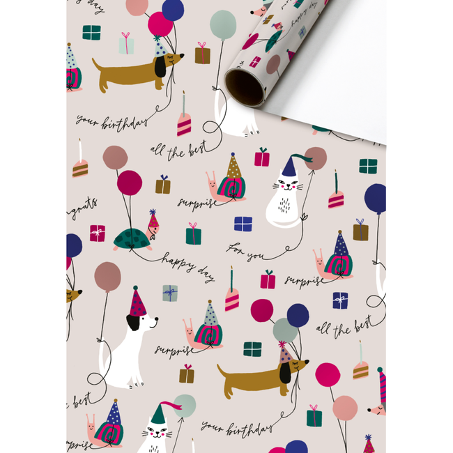 Consumentenrollen Cadeaupapier Murphy Lichtbeige