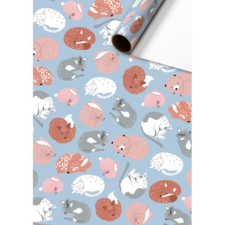 Consumentenrollen Cadeaupapier Okko Lichtblauw