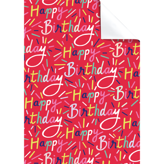 Cadeaupapier Vellen Immo Rood