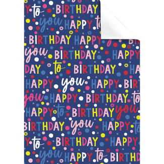 Cadeaupapier Vellen Benoni Donkerblauw