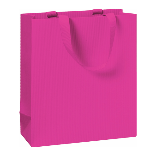 Papieren Draagtassen Uni Roze